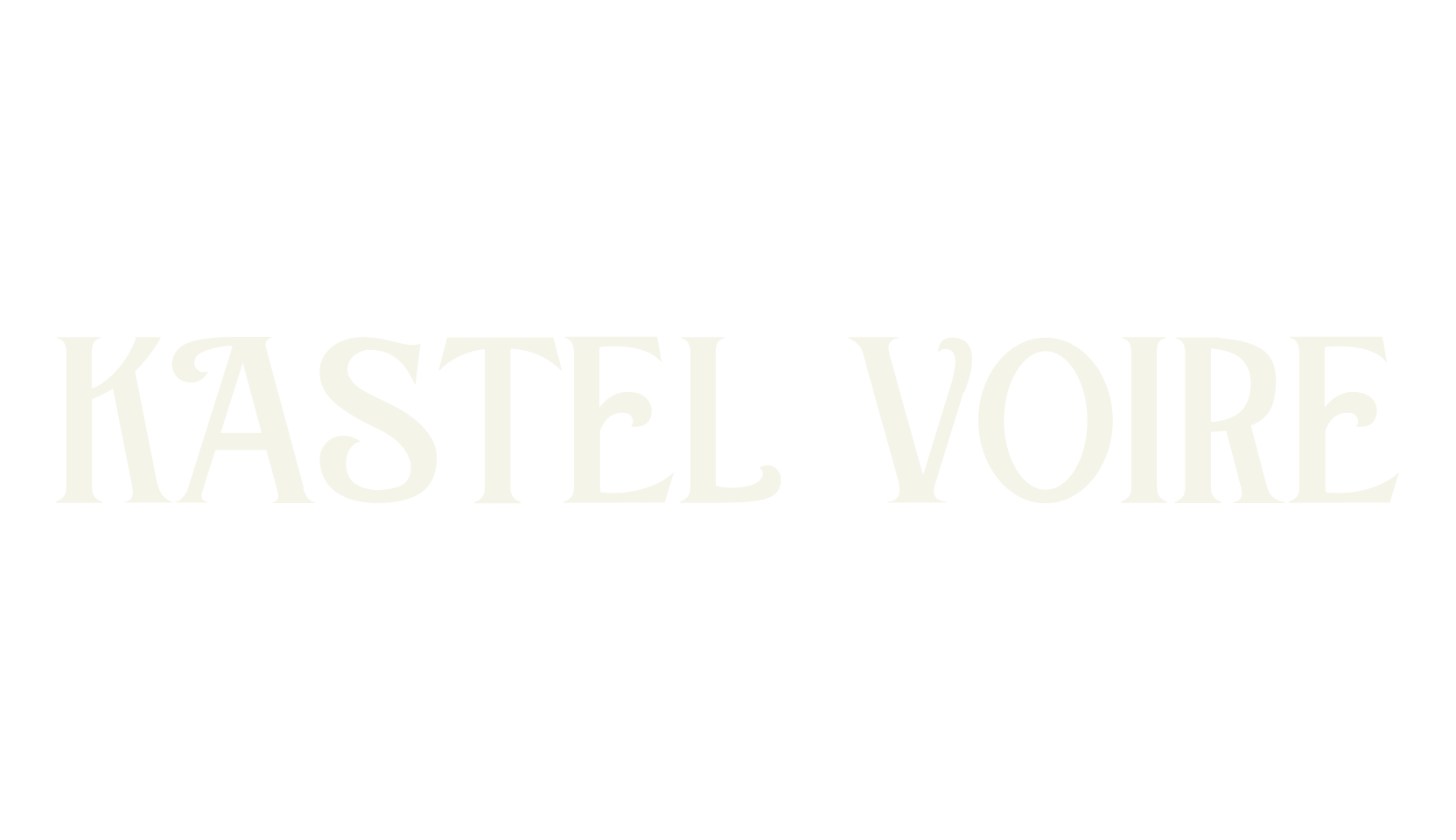 KASTEL VOIRE, logo font preview