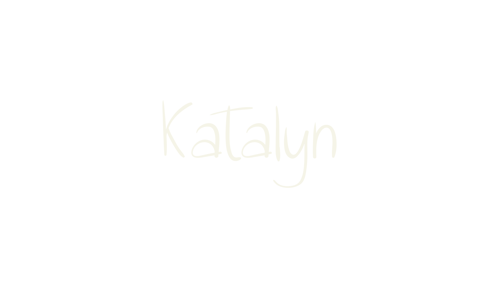 Katalyn, handwriting font preview