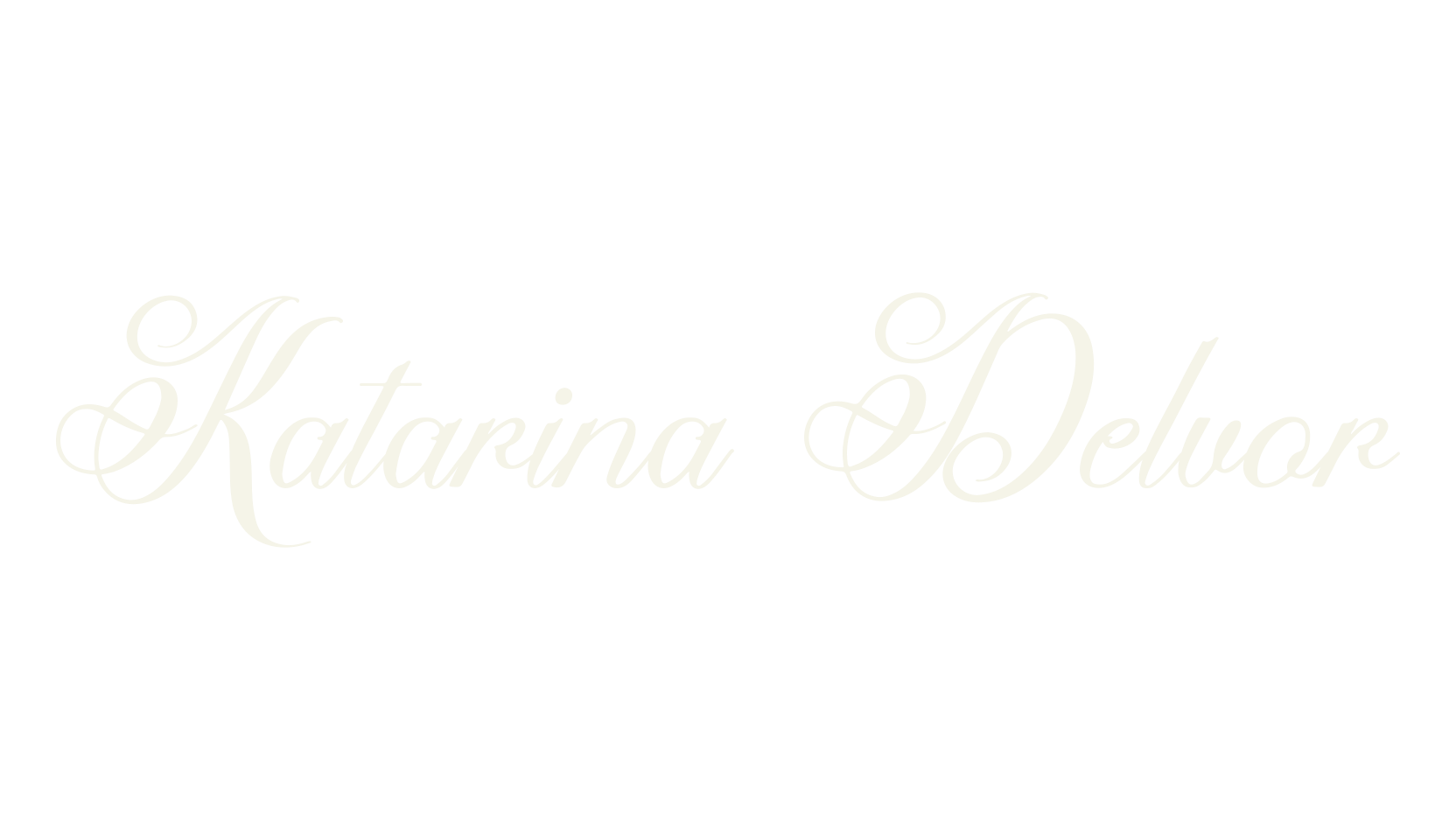 Katarina Delvor, calligraphy font preview