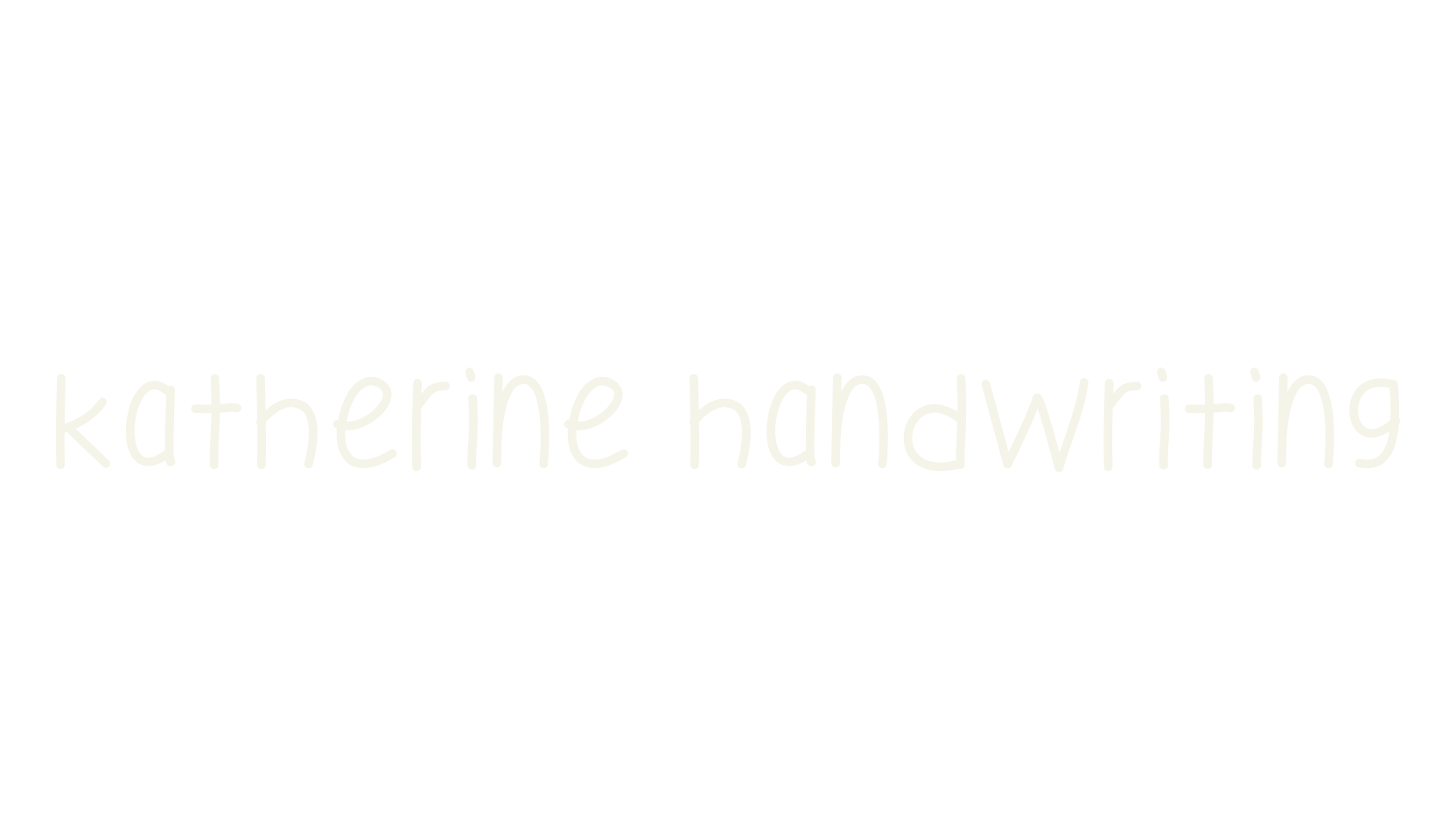 Katherine Handwriting, handwriting font preview
