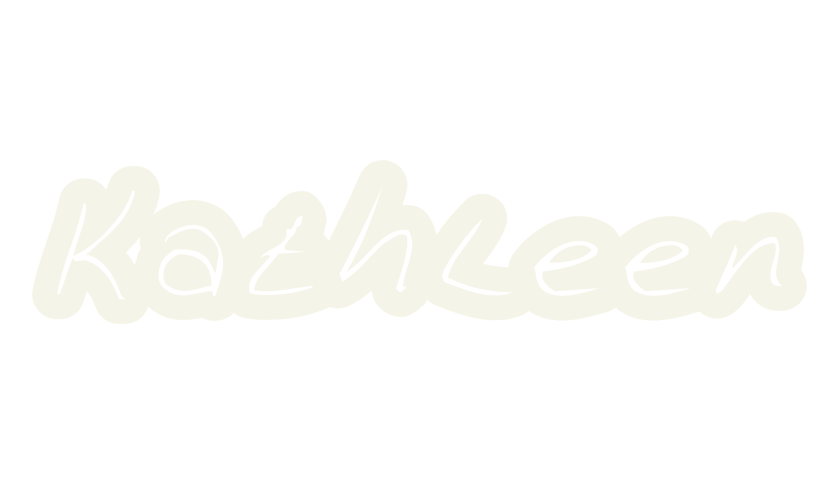 Kathleen, handwritten font preview