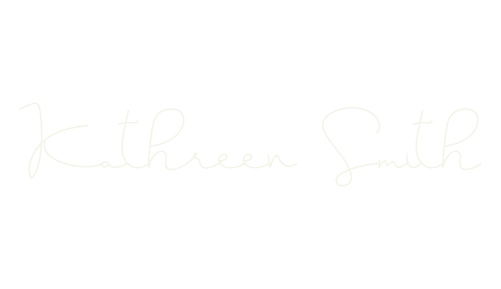 Kathreen Smith, cursive font preview