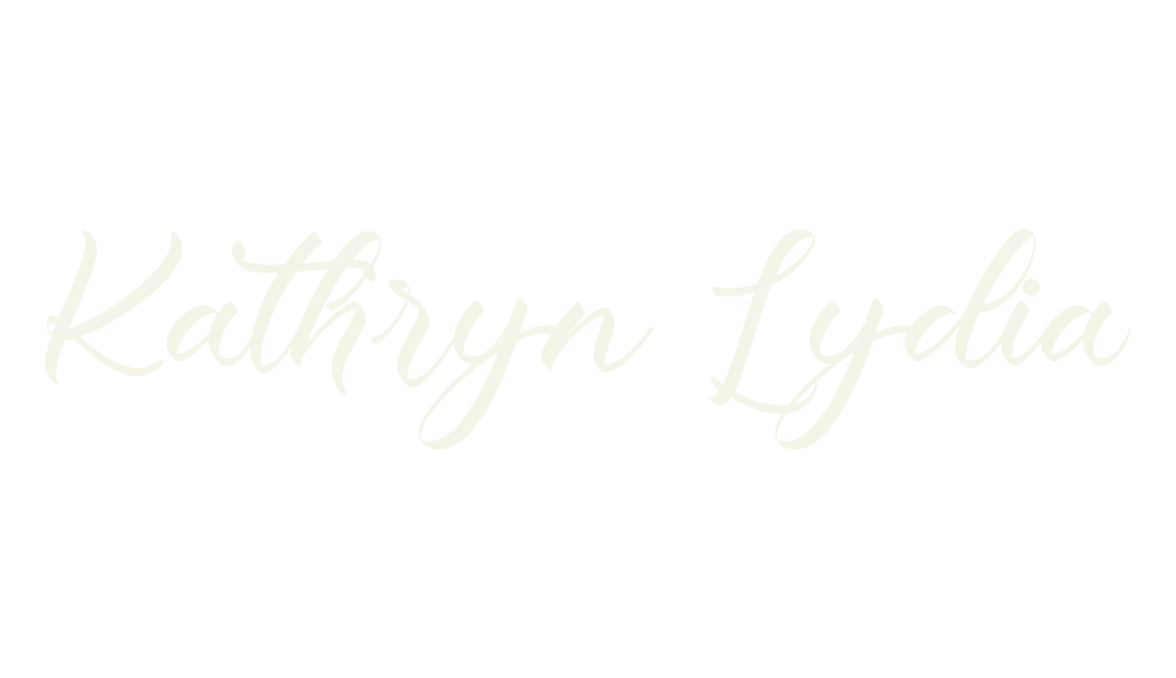 Kathryn Lydia, calligraphy font preview
