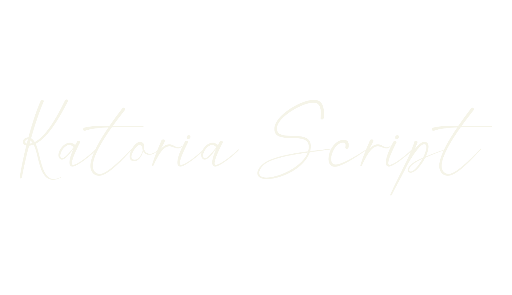Katoria Script, script font preview