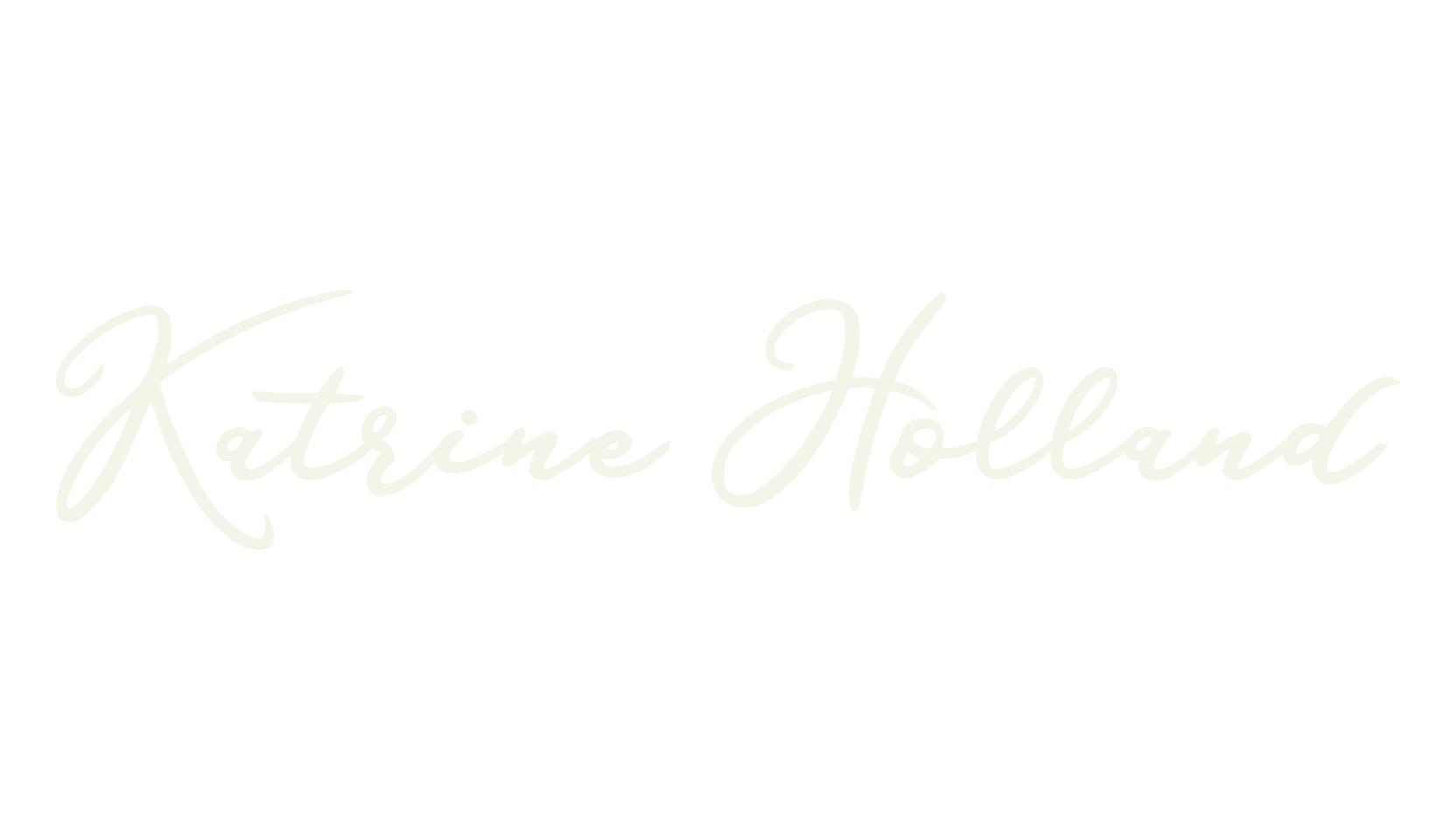 Katrine Holland, signature font preview