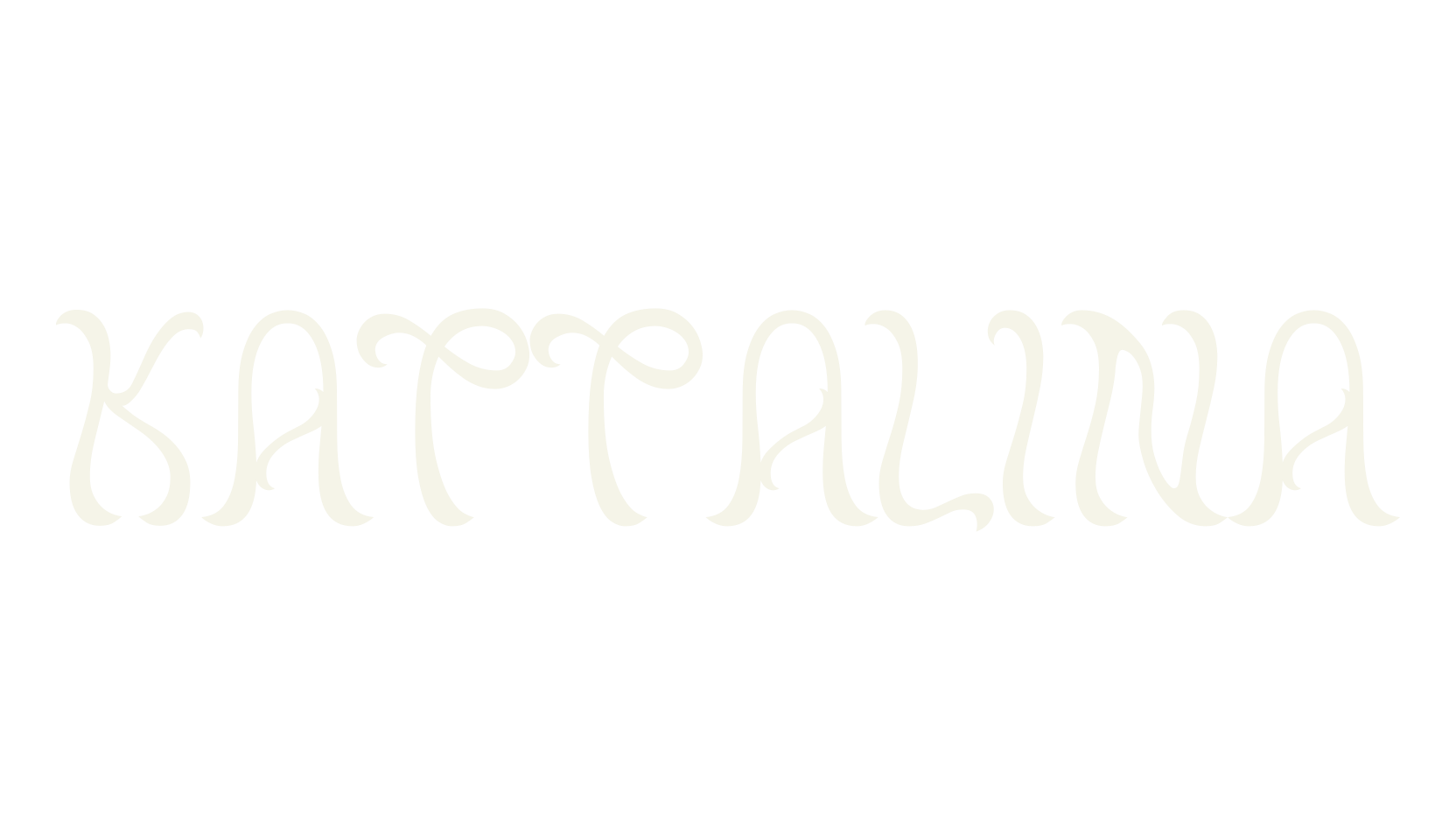 Kattalina, fashion script font preview