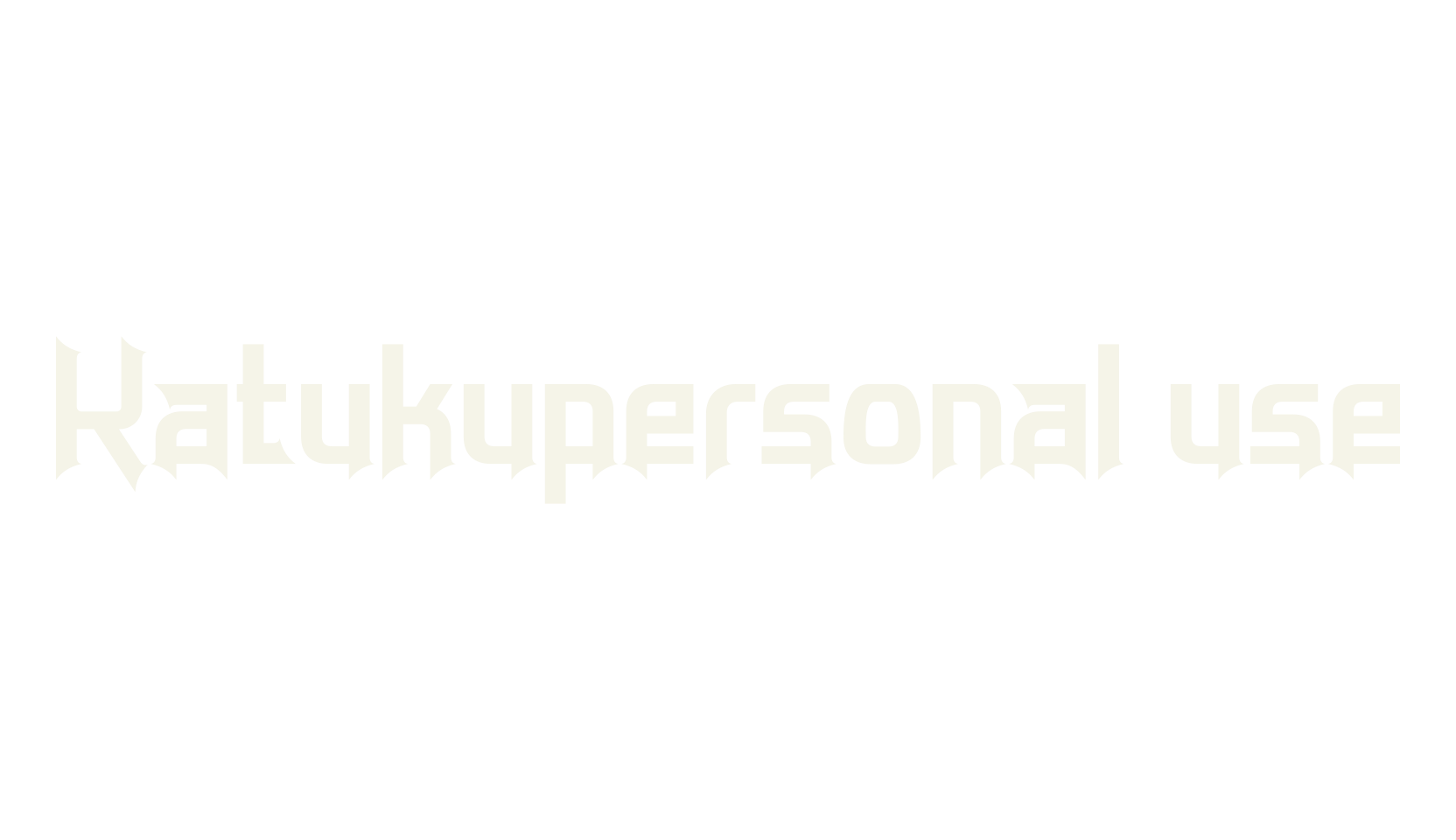 Katukupersonal use, arabic font preview