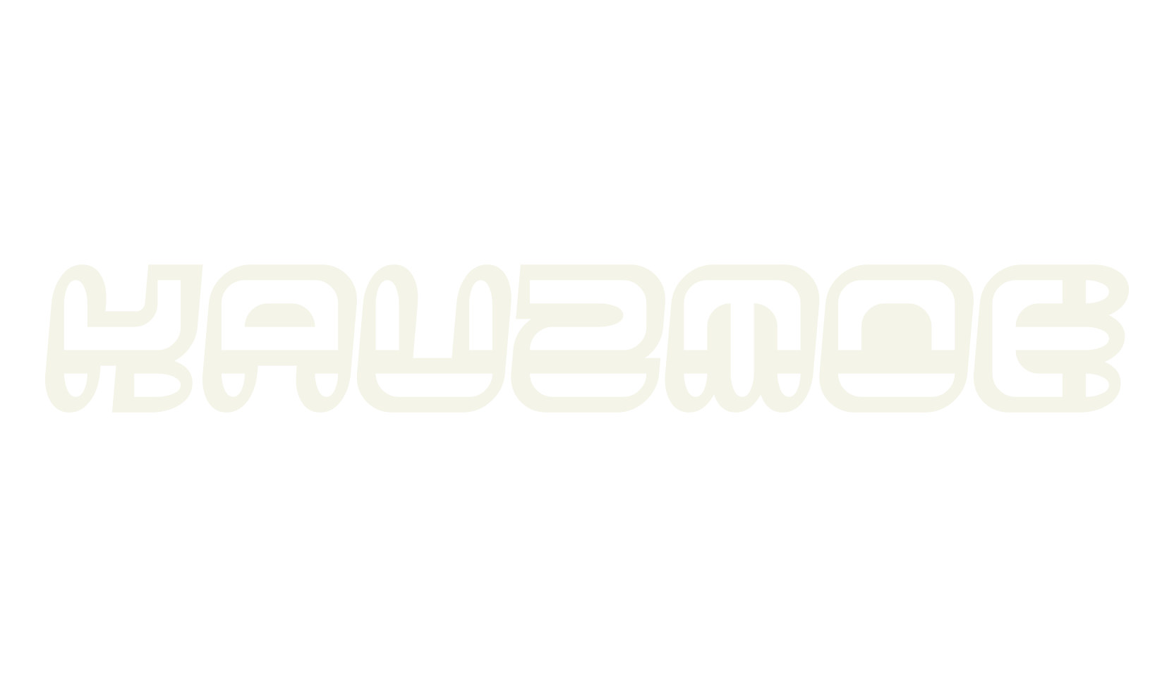 Kauzmoe, futuristic font preview