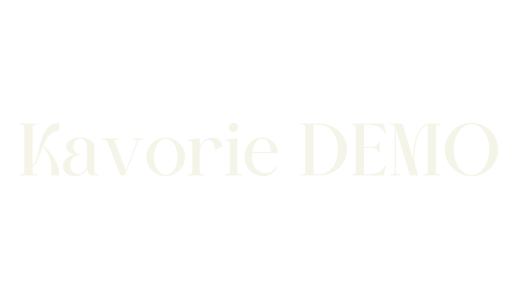 Kavorie DEMO, premium font preview
