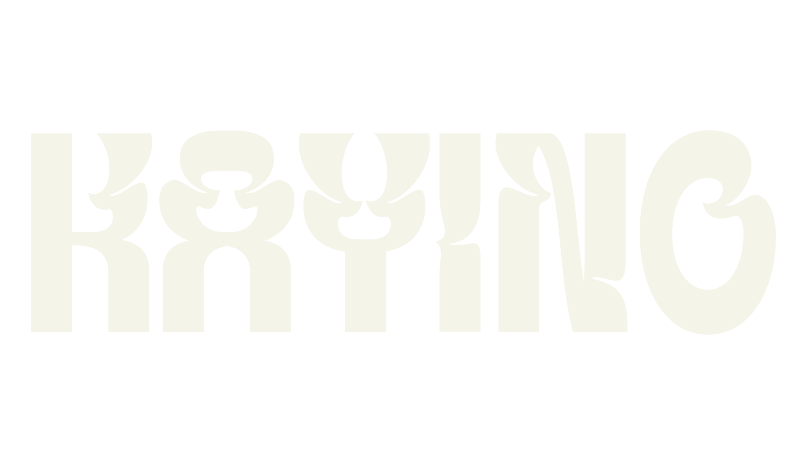 KAYINO, groovy font preview