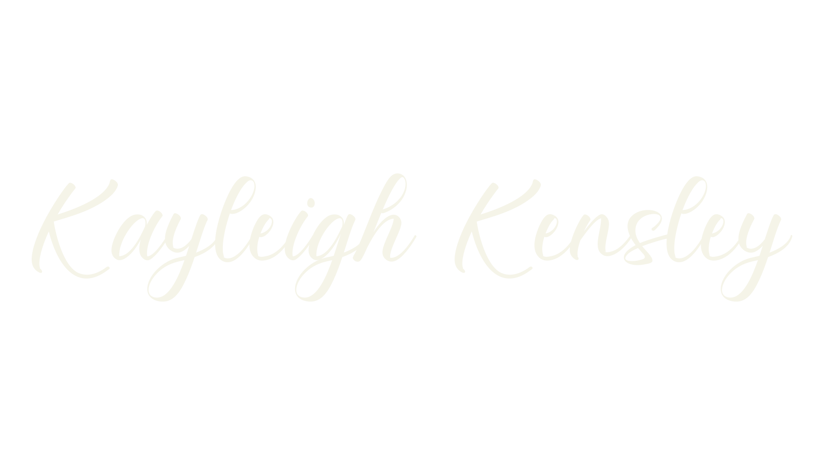Kayleigh Kensley, calligraphy font preview
