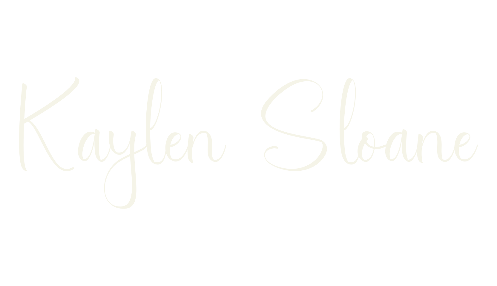 Kaylen Sloane, calligraphy font preview