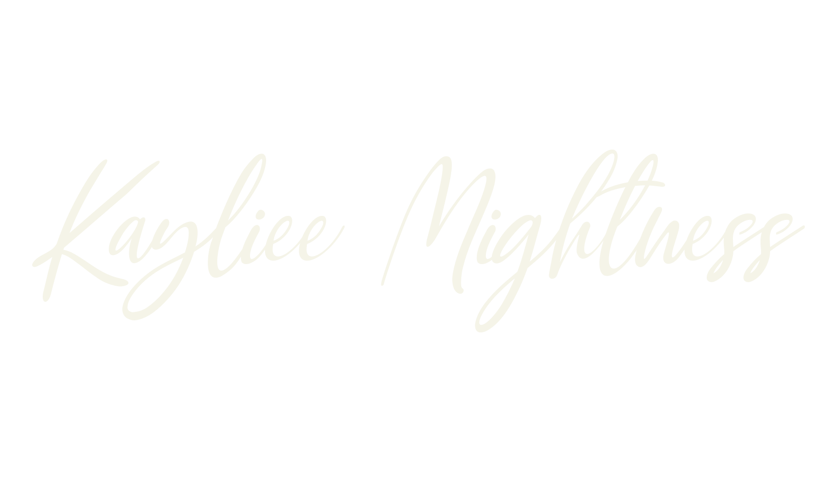 Kayliee Mightness, italic font preview