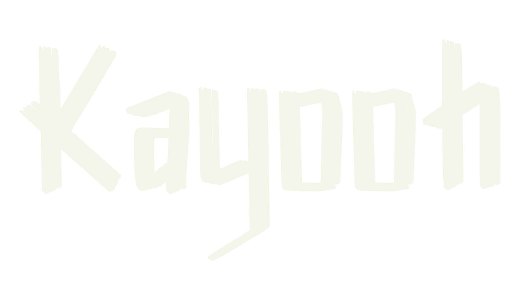 Kayooh, fashion script font preview