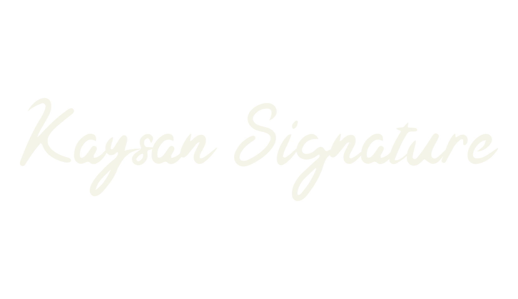 Kaysan Signature, cursive font preview