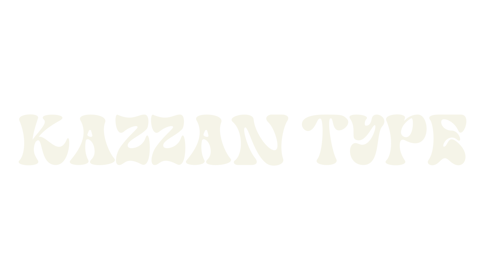 Kazzan Type, funky font preview