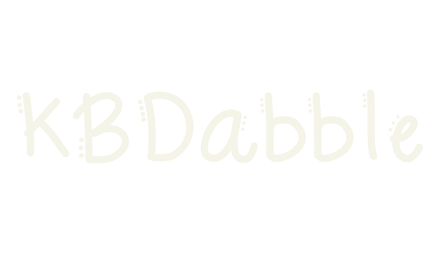 KBDabble, handwritten font preview