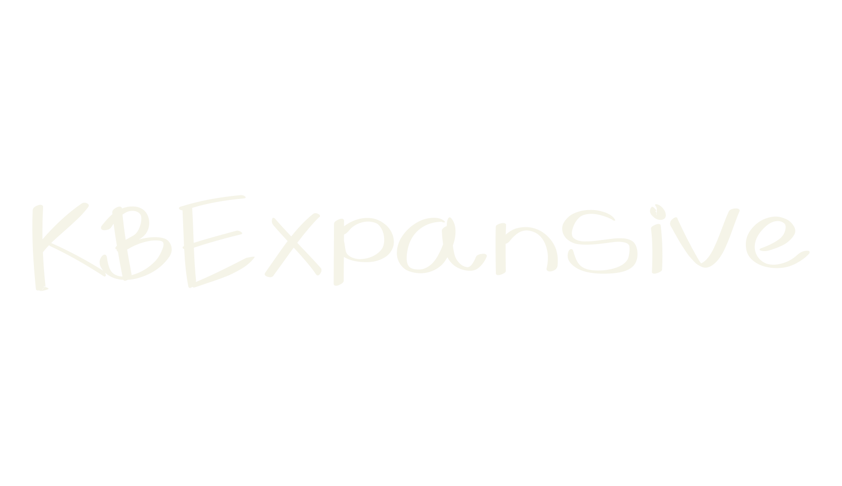 KBExpansive, handwritten font preview