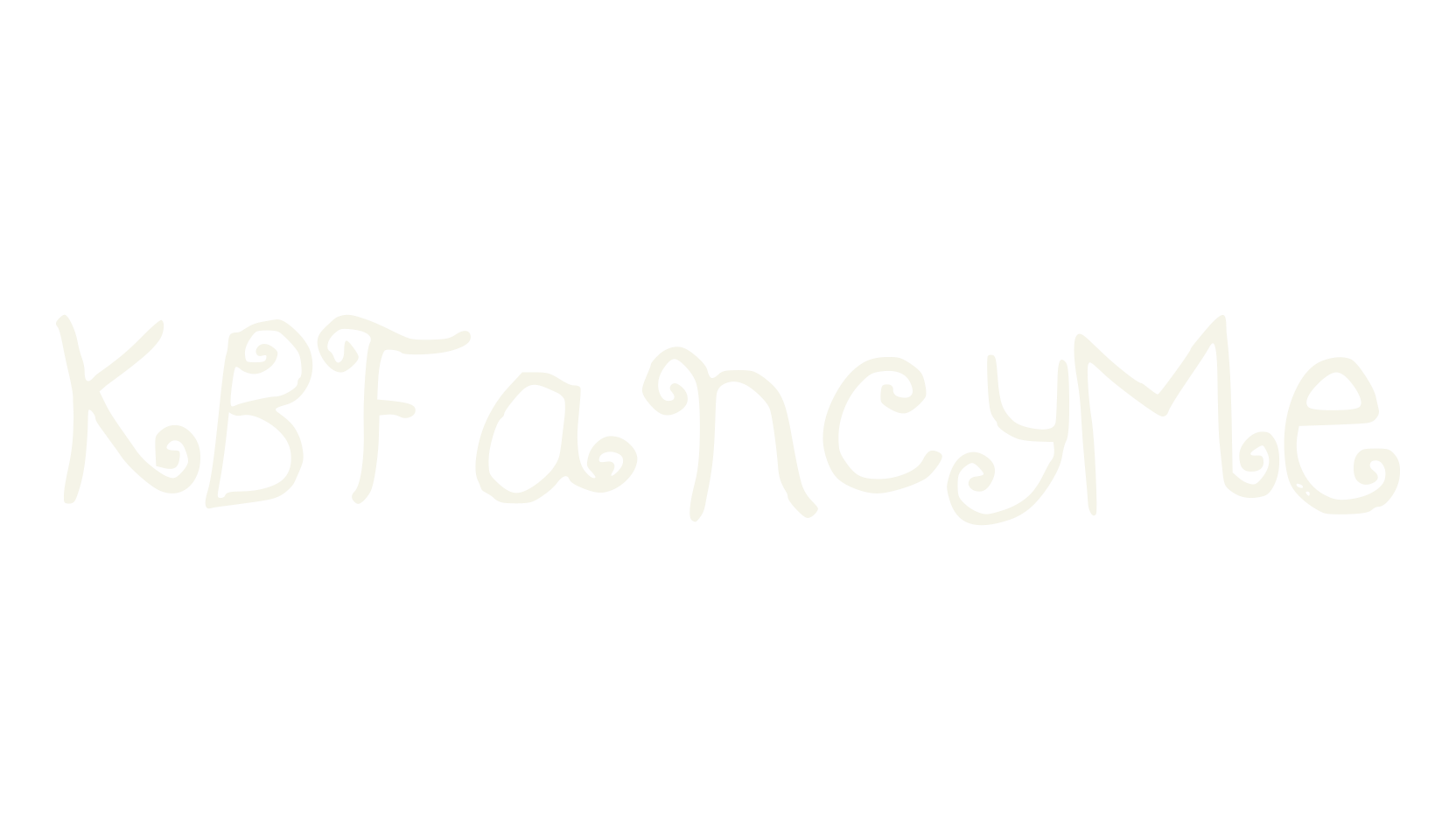 KBFancyMe, handwritten font preview