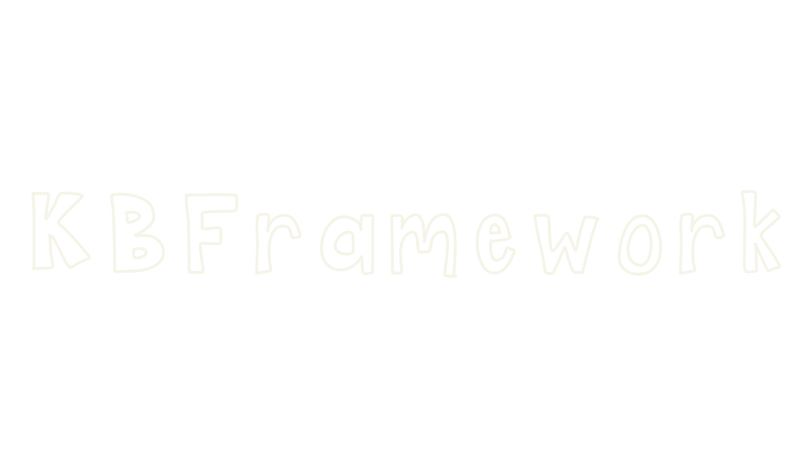 KBFramework, handwritten font preview