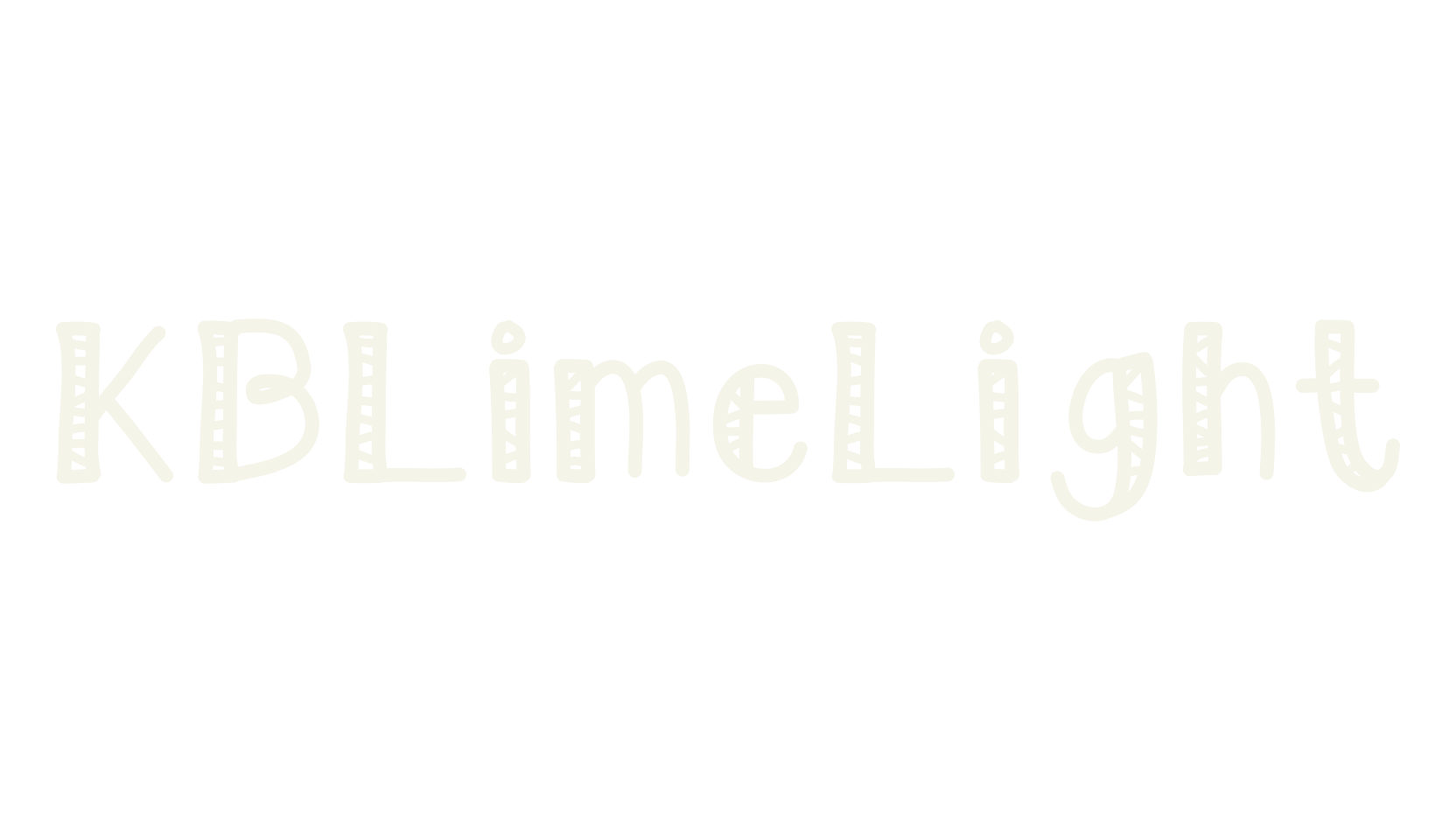 KBLimeLight, handwritten font preview