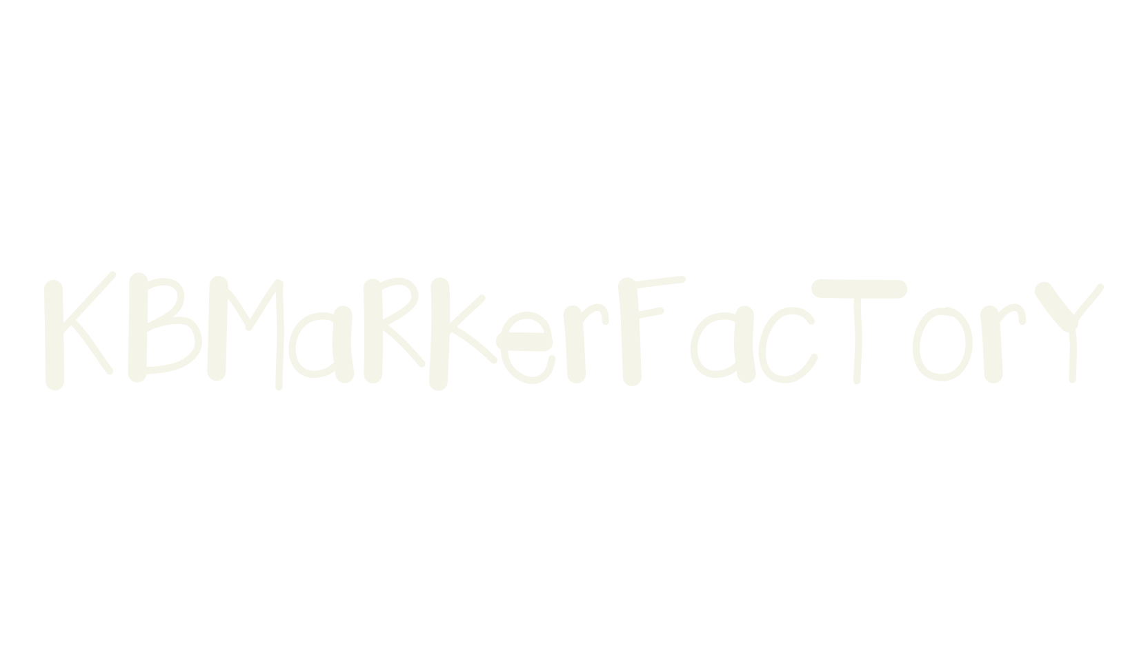 KBMaRkerFacTorY, handwritten font preview
