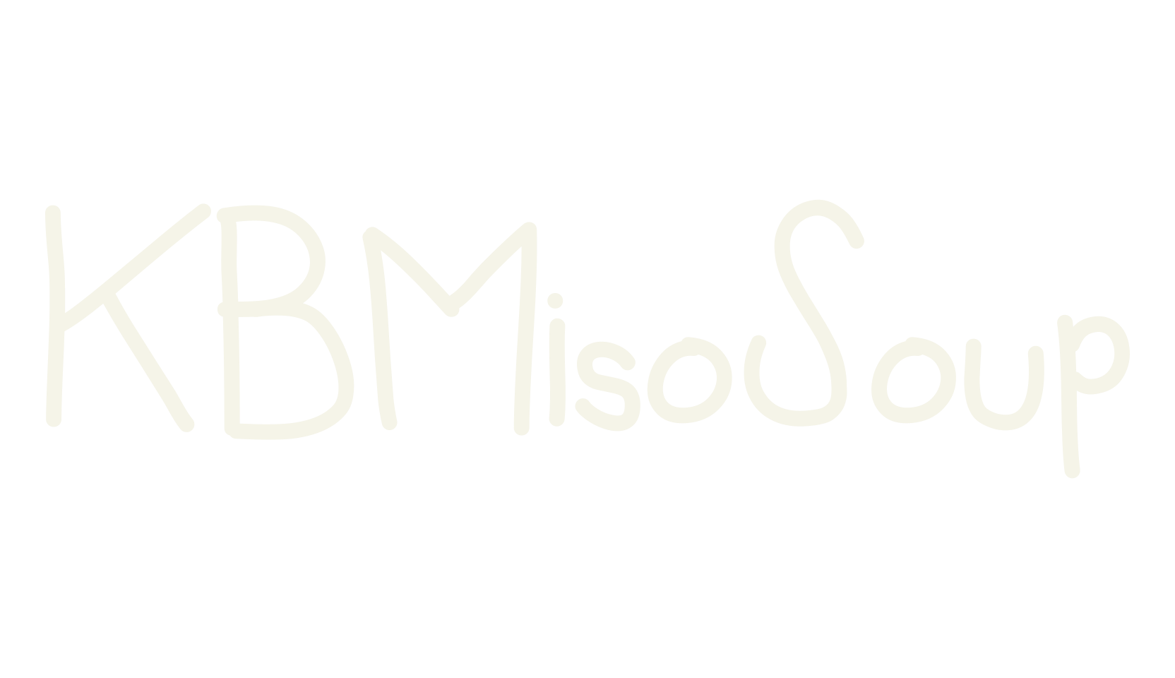 KBMisoSoup, handwritten font preview