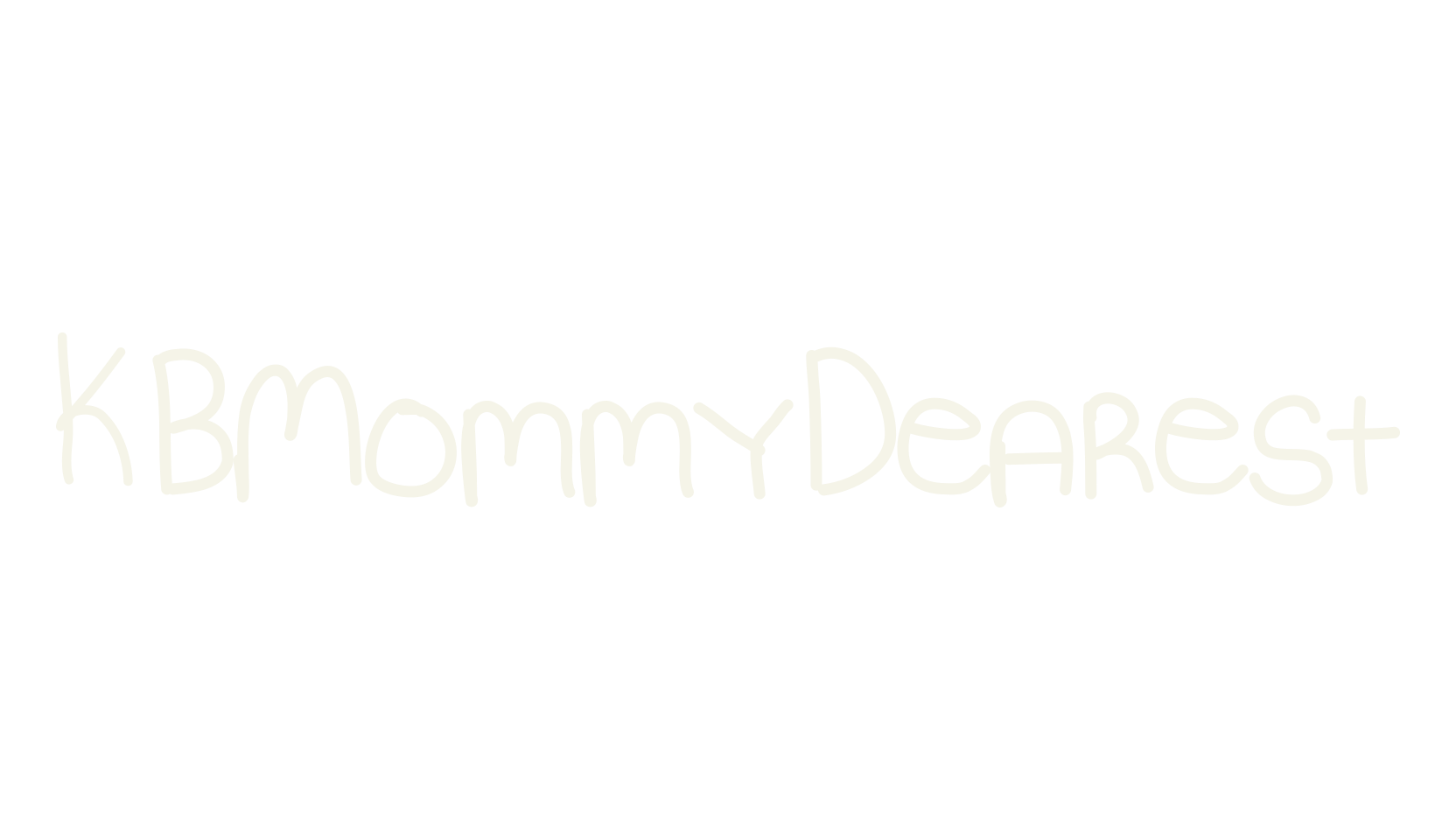 KBMommyDearest, handwritten font preview