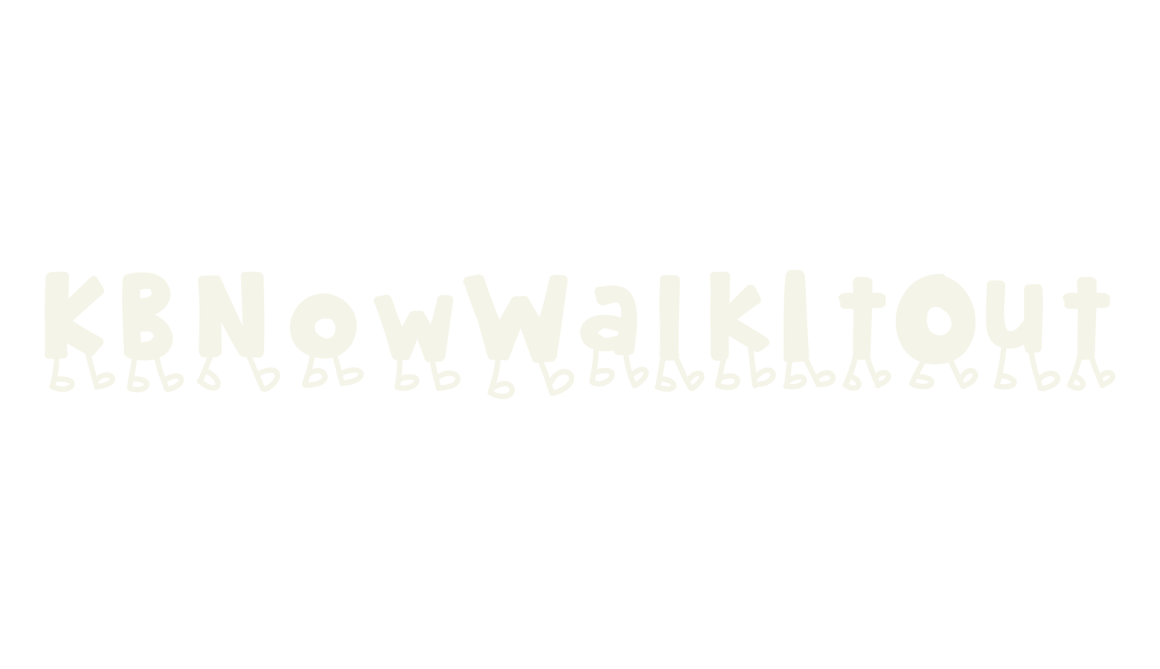 KBNowWalkItOut, display market font preview