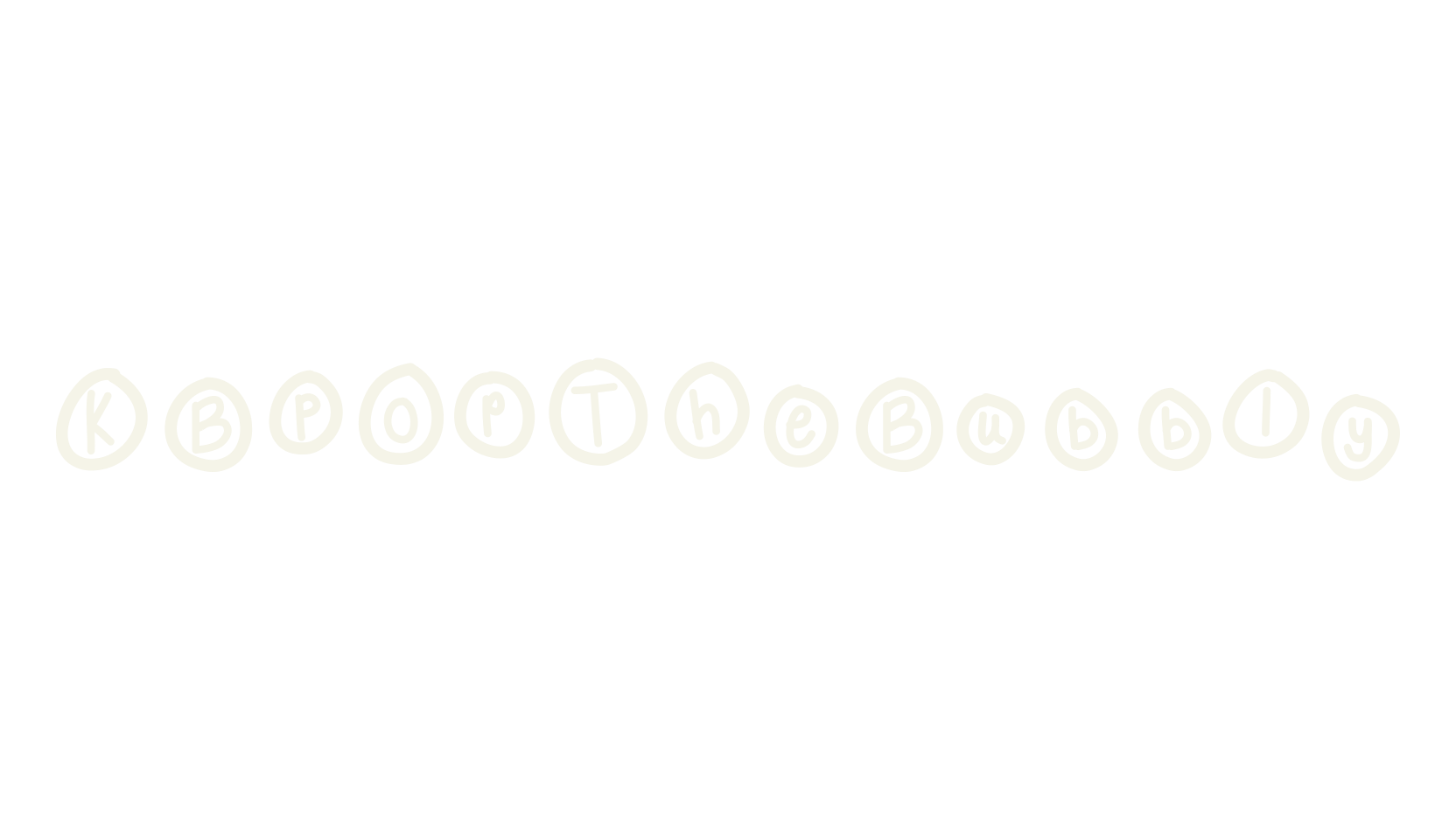 KBPopTheBubbly, handwritten font preview