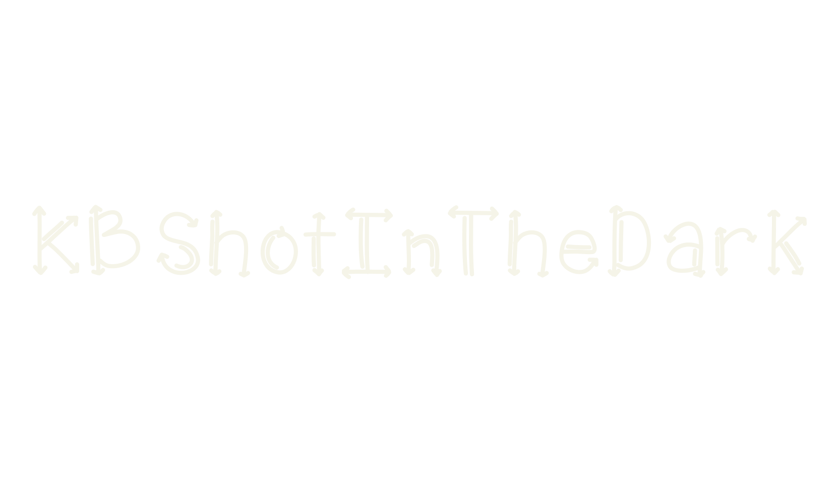 KBShotInTheDark, handwritten font preview