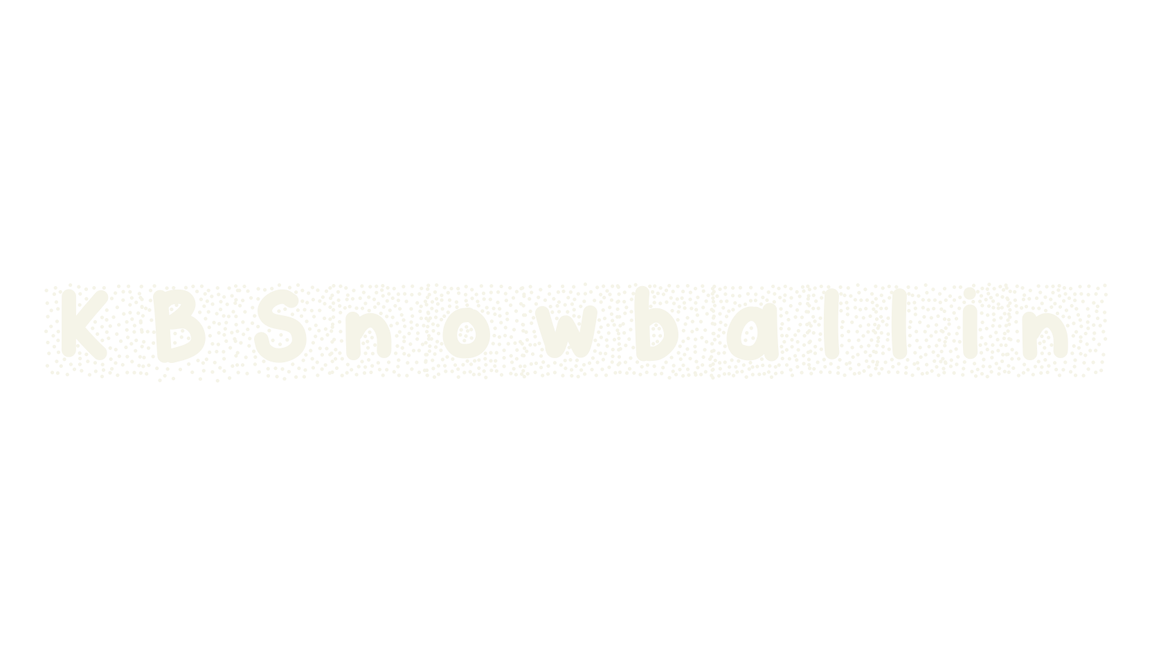 KBSnowballin, handwritten font preview