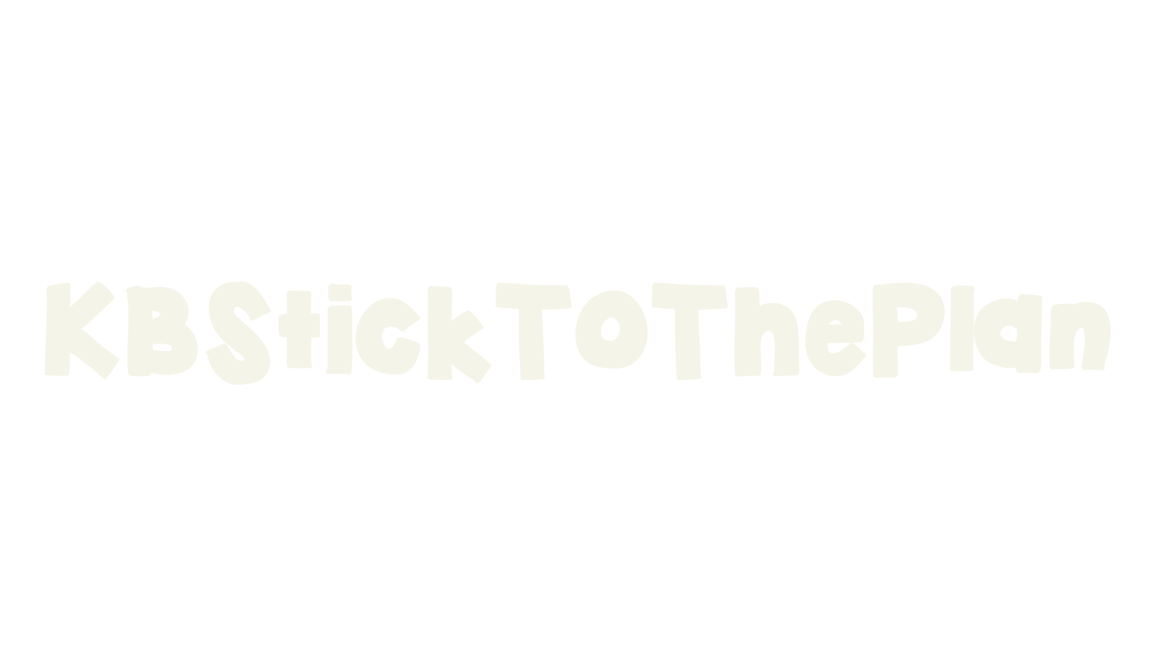 KBStickToThePlan, display market font preview
