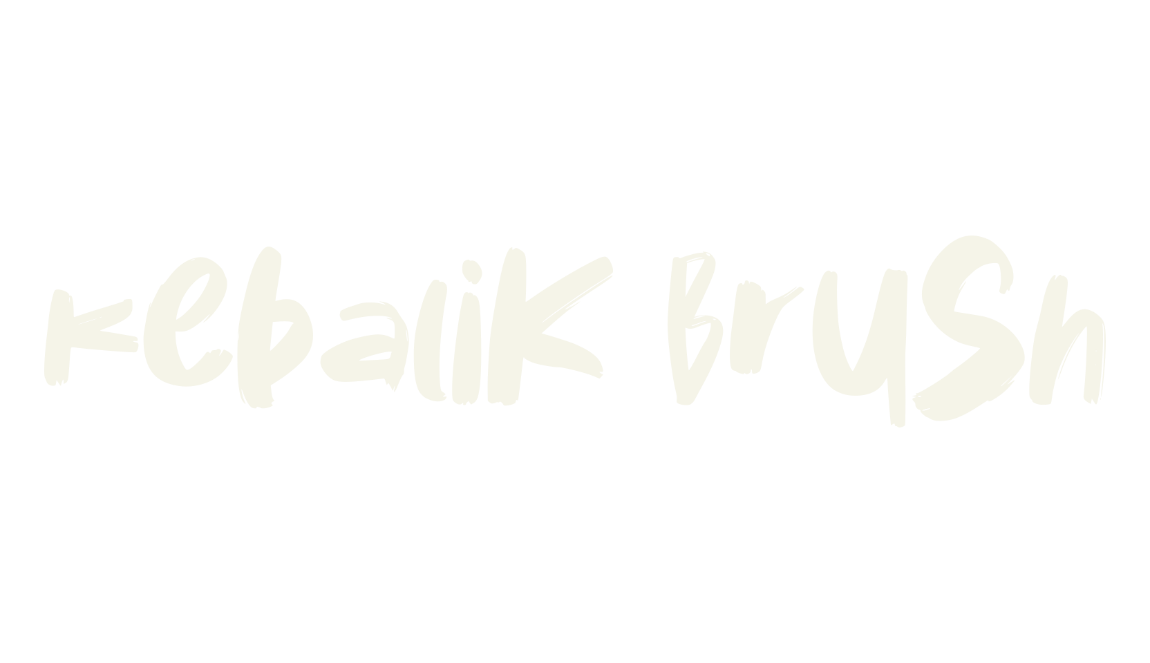 Kebalik Brush, brush font preview