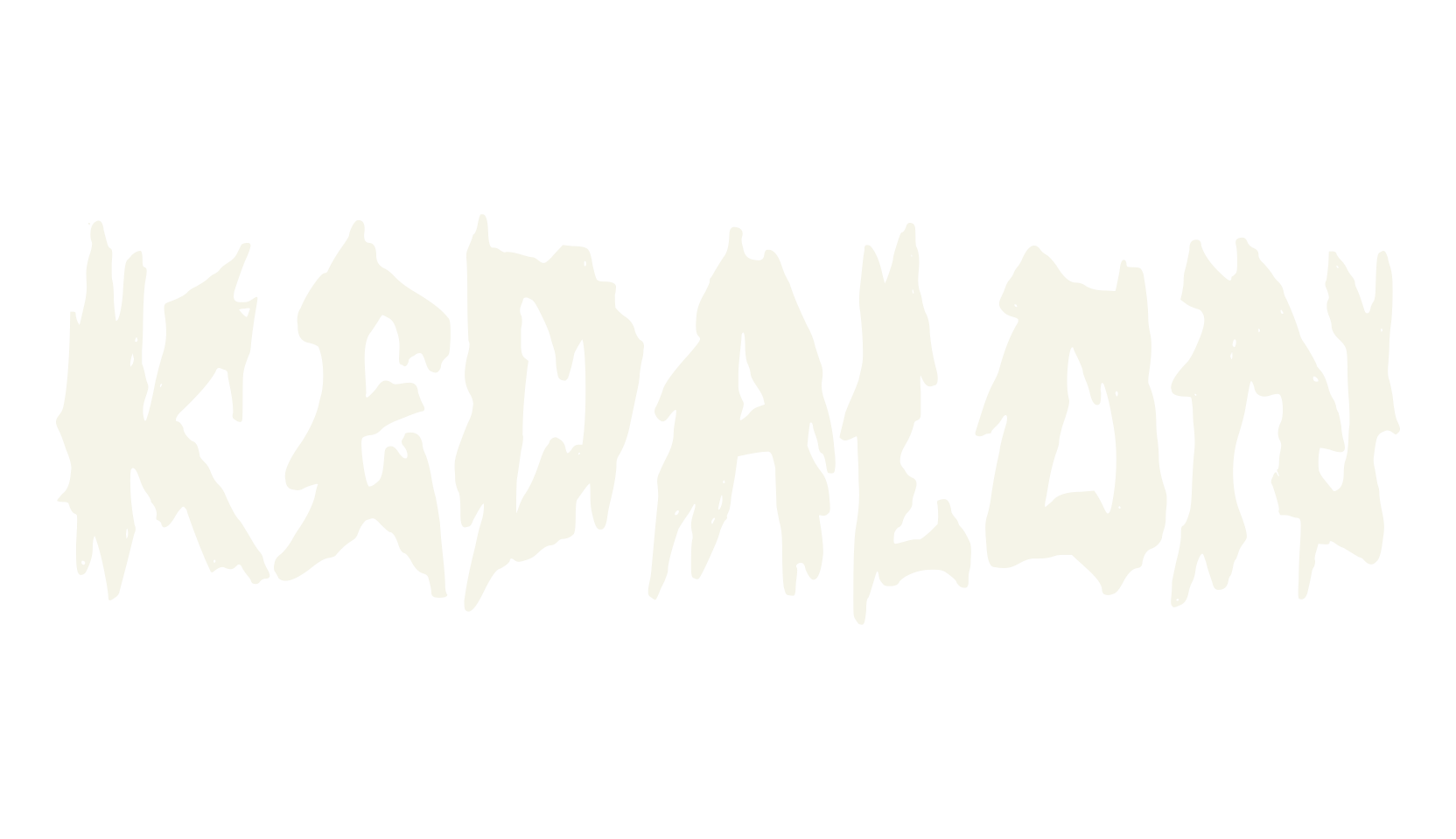 KEDALON, creepy font preview
