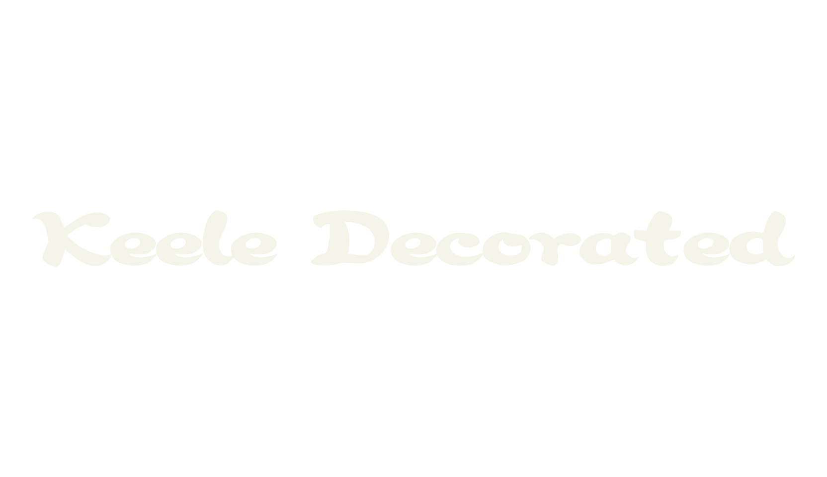Keele Decorated, handwritten font preview