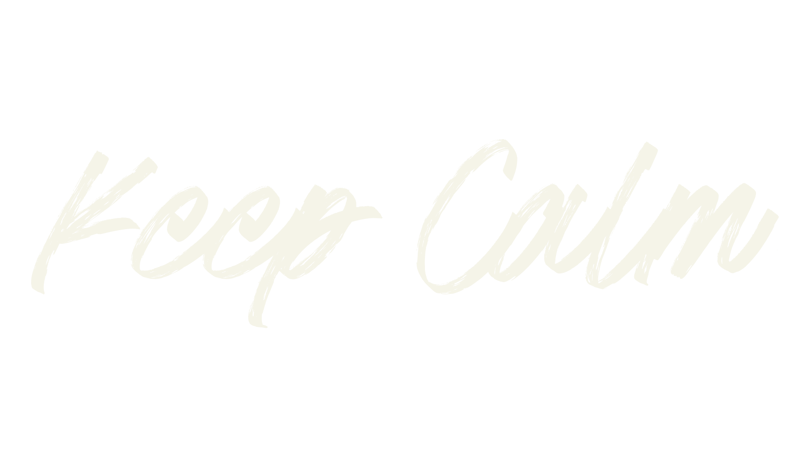 Keep Calm, handwriting font preview