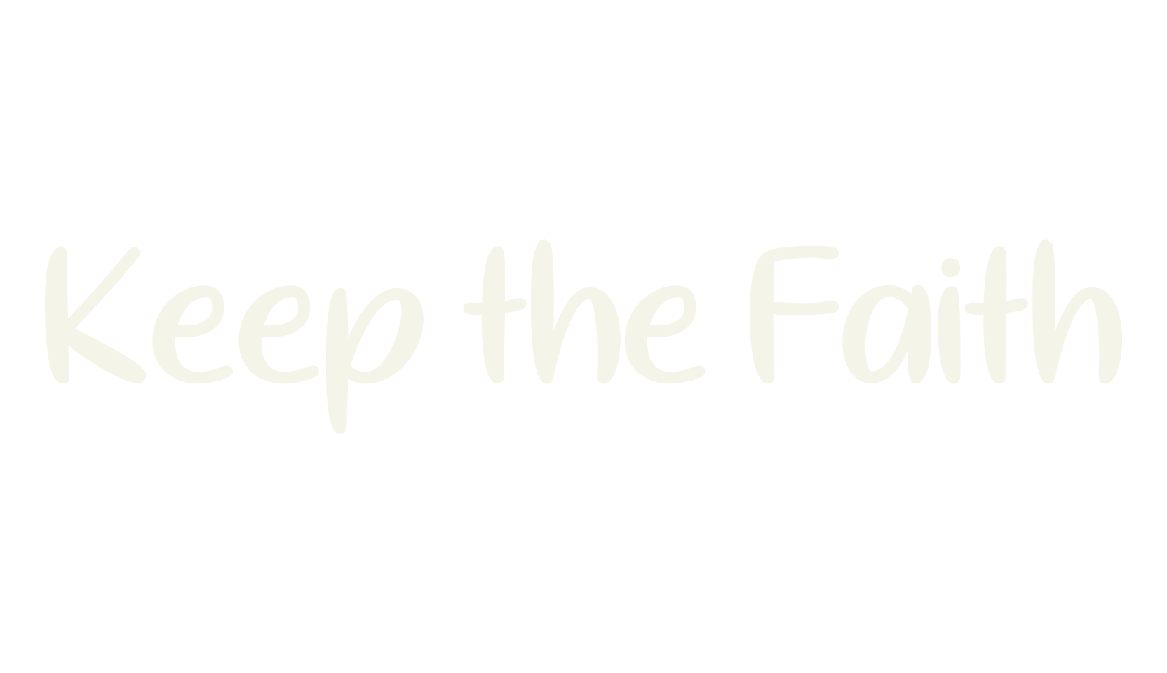 Keep the Faith, fashion sign font preview
