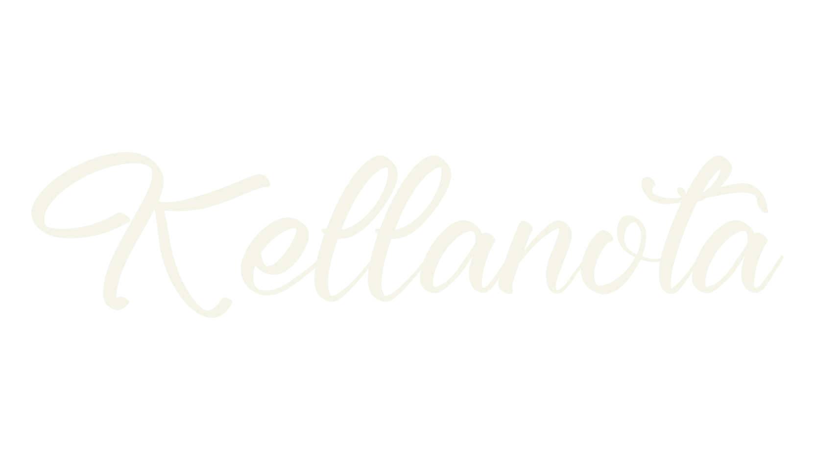 Kellanota, cursive font preview