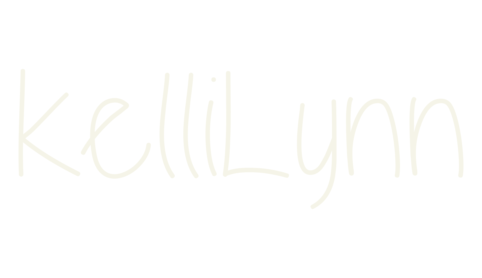 KelliLynn, handwritten font preview