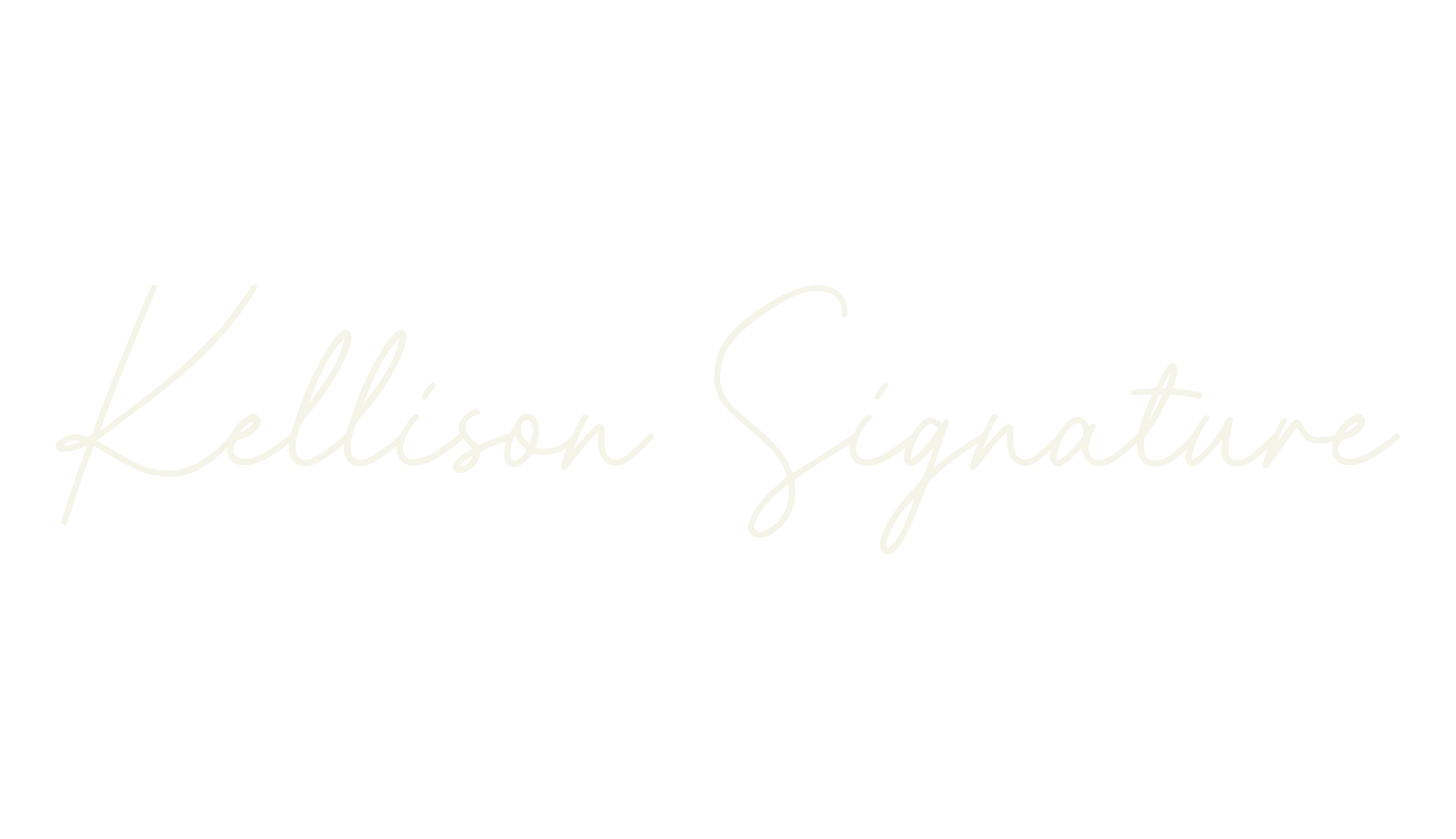 Kellison Signature, cursive font preview