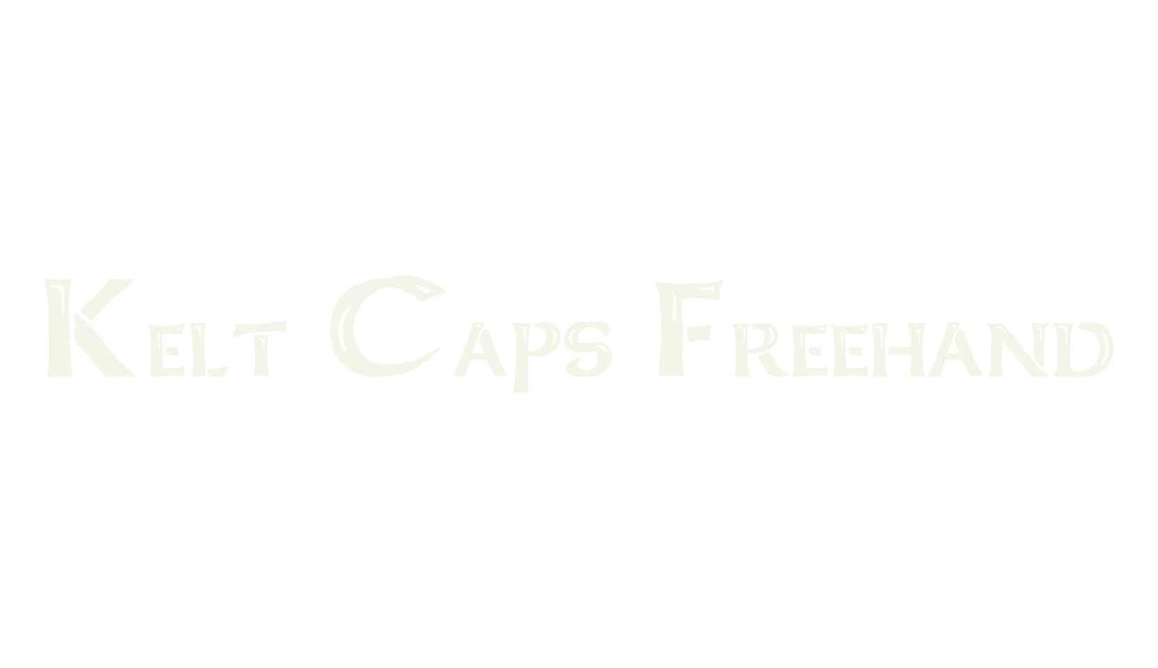 Kelt Caps Freehand, display market font preview