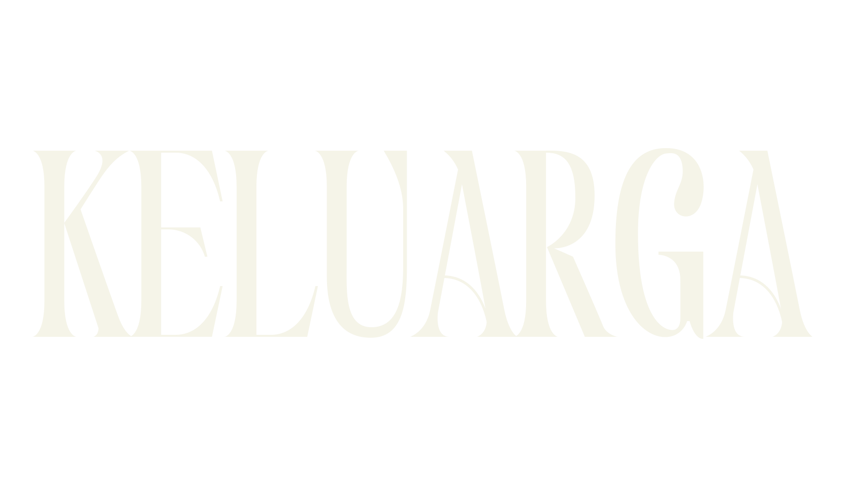 Keluarga, serif font preview