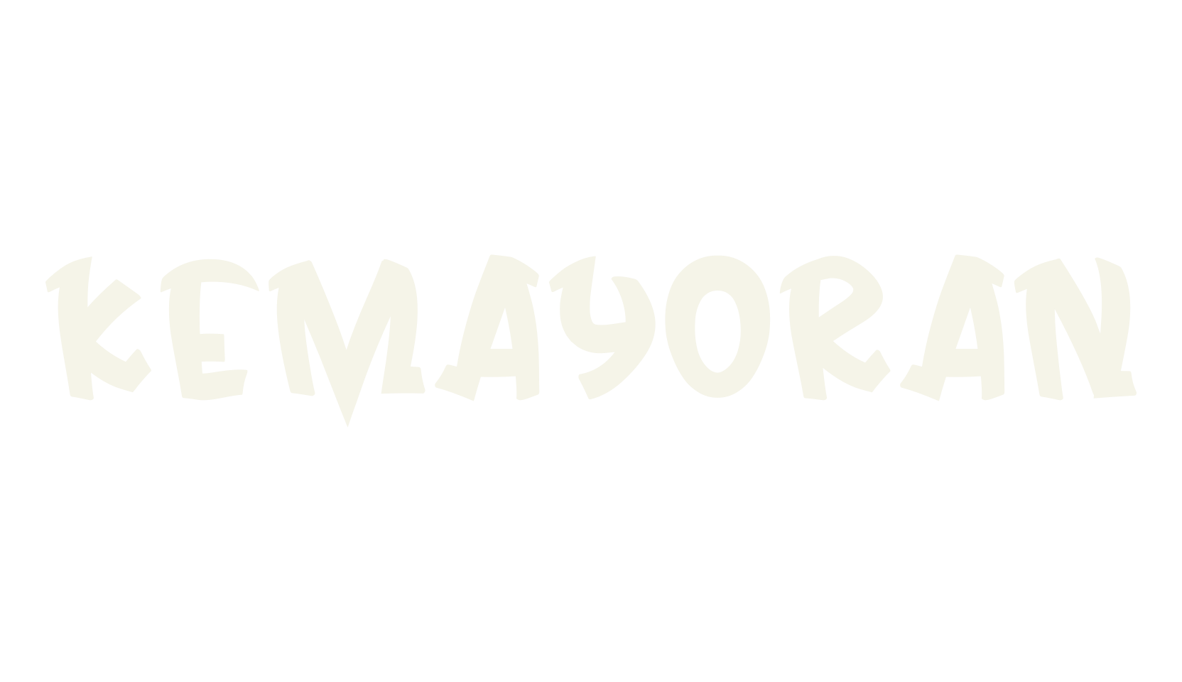 Kemayoran, logo font preview