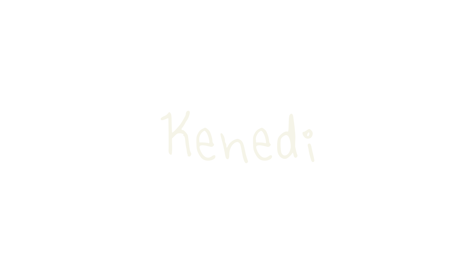 Kenedi, handwriting font preview