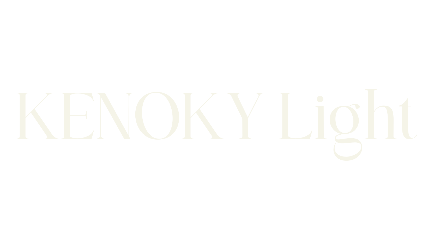 KENOKY Light, sans font preview