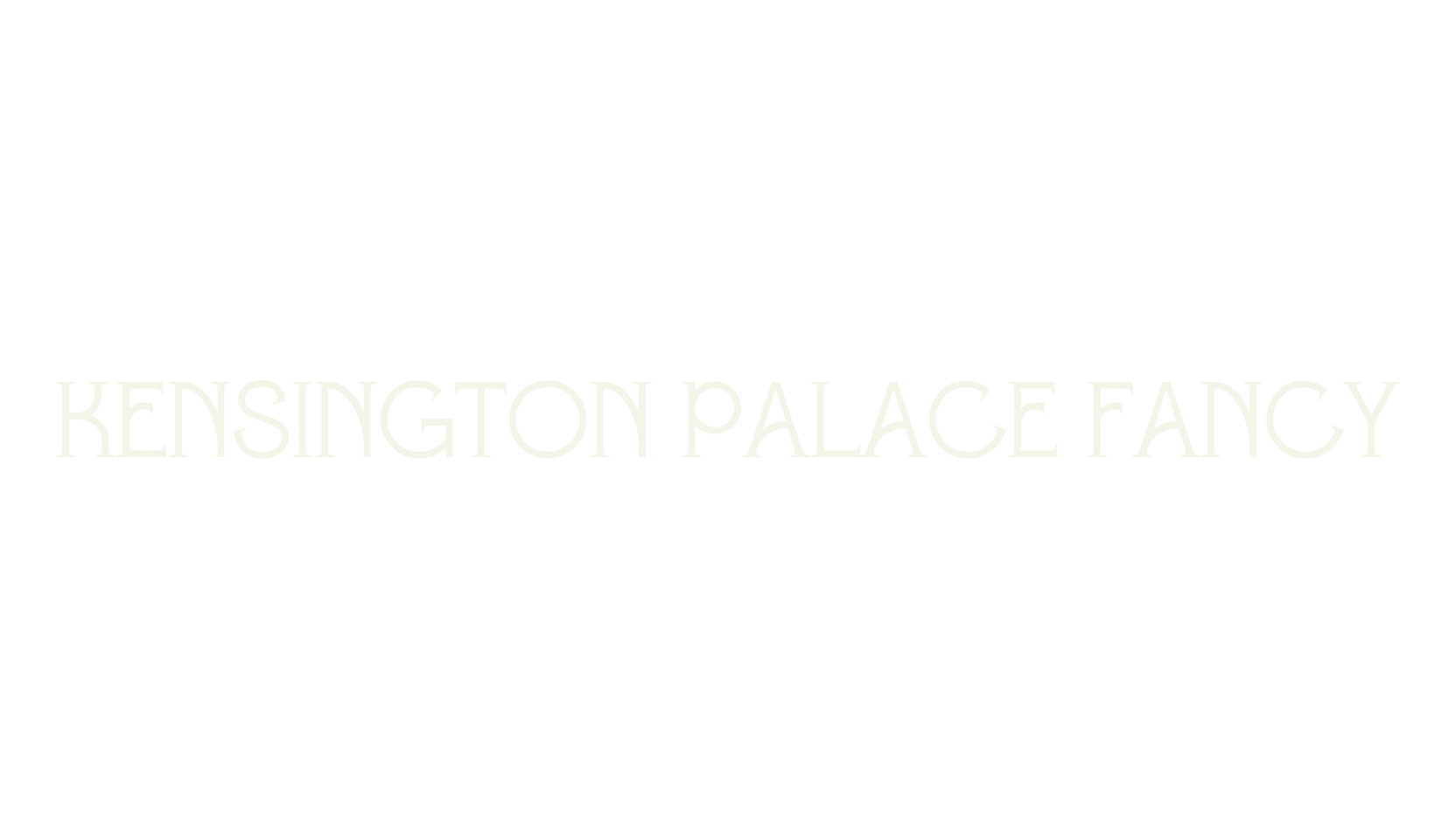Kensington Palace Fancy, display market font preview
