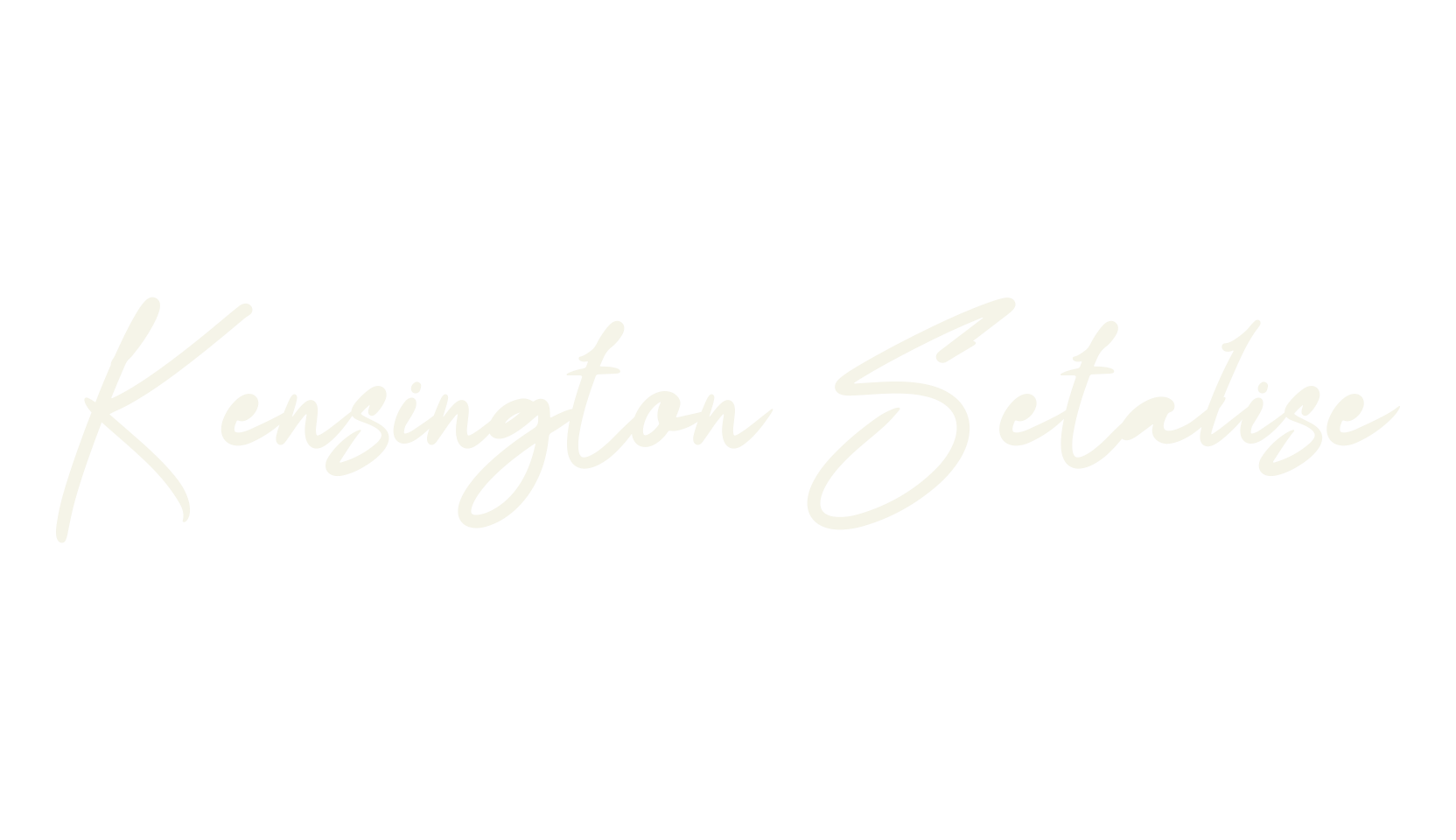 Kensington Setalise, script font preview