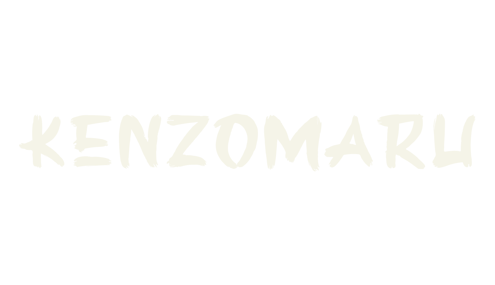 Kenzomaru, handwritten font preview