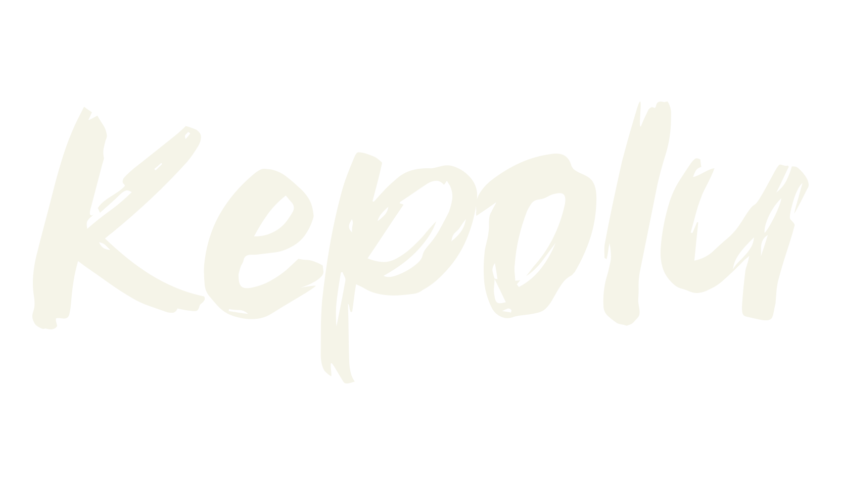 Kepolu, handwritten font preview